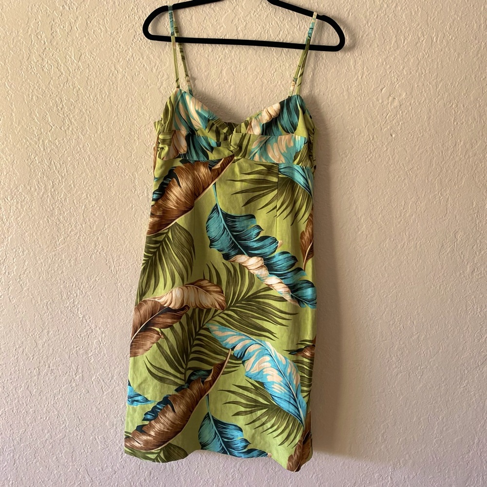 Tommy Bahama Leafy Green Mini Dress